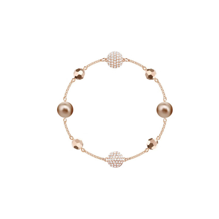 Swarovski Taşlı Rosegold  Bileklik  (Altın Kaplama)